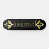 Freimaurer-Symbol-Skateboard Skateboard (Horizontal)