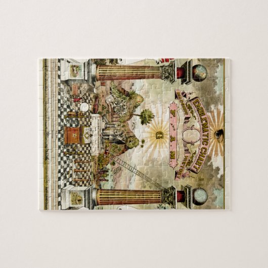 Freimaurer-symbolisches Freimaurerdiagramm Puzzle (Horizontal)