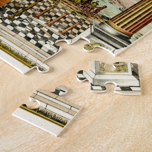 Freimaurer-symbolisches Freimaurerdiagramm Puzzle (Seite)