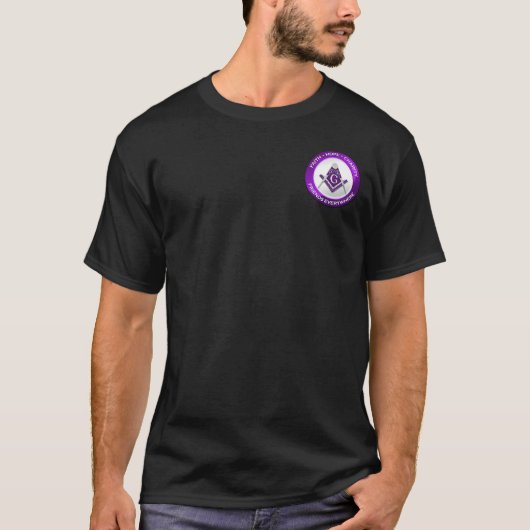 Freimaurer T-Shirt - Männer Lila (Vorderseite)