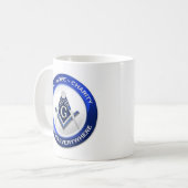 Freimaurer-Tasse Kaffeetasse (Vorderseite Links)