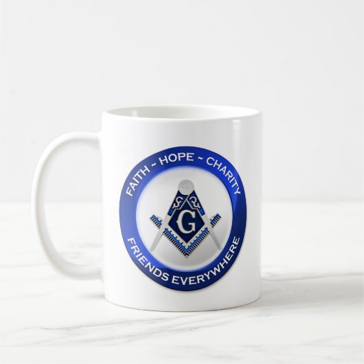 Freimaurer-Tasse Kaffeetasse (Links)