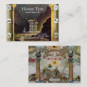 Freimaurer Visitenkarte (Vorne/Hinten)