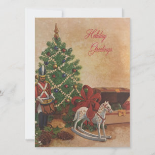 Freimaurer-Weihnachten im Vintage-Stil Feiertagskarte