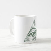 Freimaurerauge Kaffeetasse (Vorderseite Links)