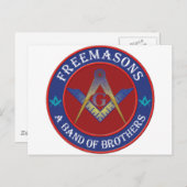 Freimaurerband Postkarte (Vorne/Hinten)