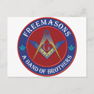Freimaurerband Postkarte