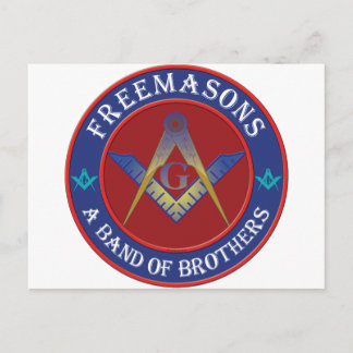 Freimaurerband Postkarte