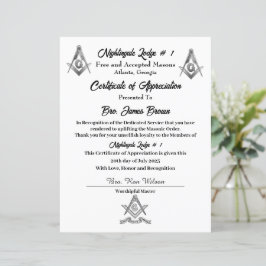 Freimaurerbescheinigung