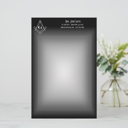 Freimaurerbriefpapier Briefpapier (Stehend Vorderseite)