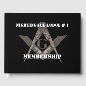 Freimaurerbuch Gästebuch (Vorderseite)