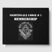 Freimaurerbuch Gästebuch (Vorderseite)