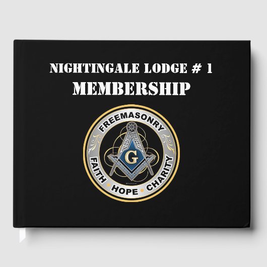 Freimaurerbuch Gästebuch (Vorderseite)