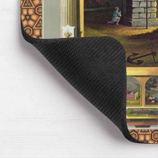 Freimaurerdiagramm 2 mousepad (Ecke)