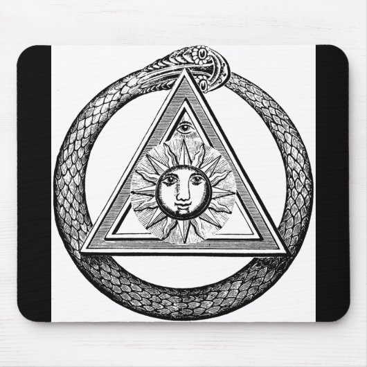 Freimaurerei Alle sehen Auge Masonic Symbol Mousepad (Vorne)