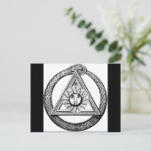 Freimaurerei Alle sehen Auge Masonic Symbol Postkarte (Stehend Vorderseite)