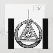 Freimaurerei Alle sehen Auge Masonic Symbol Postkarte (Vorne/Hinten)