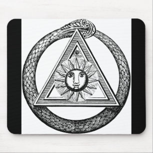 Freimaurerei Alle sehen Auge Masonische Symbol Mousepad