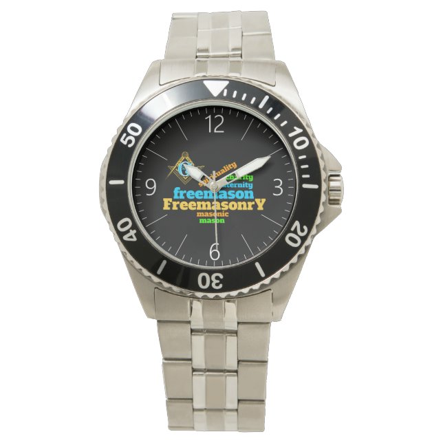 Freimaurerei Armbanduhr (Vorderseite)