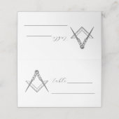 Freimaurerei auf dem Freimaurerplatz Platzkarte (Außenseite Aufgefaltet)