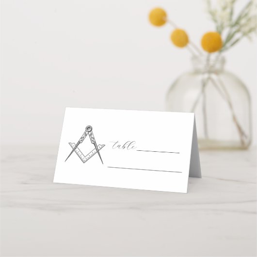 Freimaurerei auf dem Freimaurerplatz Platzkarte (Vorderseite)