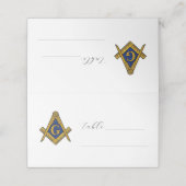 Freimaurerei auf dem Freimaurerplatz Platzkarte (Außenseite Aufgefaltet)