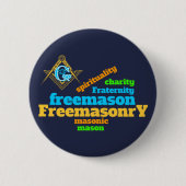 Freimaurerei Button (Vorderseite)