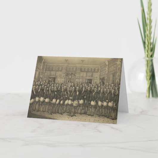 Freimaurerei der Freimaurerei Karte (Vorderseite)