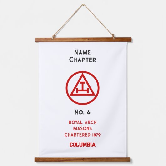 Freimaurerei der Royal Arch Wandteppich Mit Holzrahmen (Vorderseite)