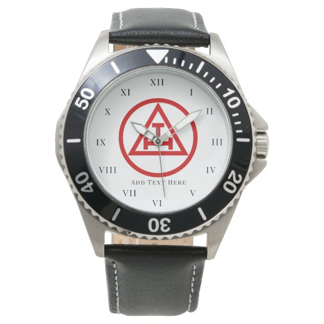 Freimaurerei des Königlichen Bogens Freemason Frei Armbanduhr (Vorderseite)