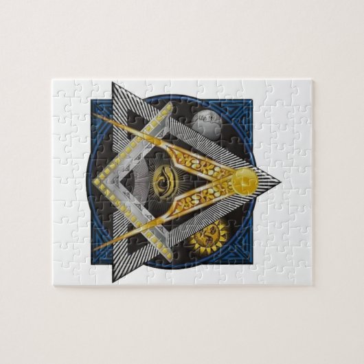Freimaurerei-Emblem Puzzle (Horizontal)