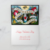 Freimaurerei Floral Romantische Freundschaft Liebe Karte (Innenseite)