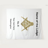 Freimaurerei Freemasons Masonic Lodge Wandteppich (Vorderseite (Horizontal))