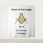 Freimaurerei Freemasons Masonic Lodge Wandteppich (Vorderseite)