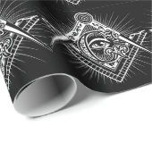 Freimaurerei-Freimaurer-Maurerarbeit Geschenkpapier (Rolleneckpunkt)