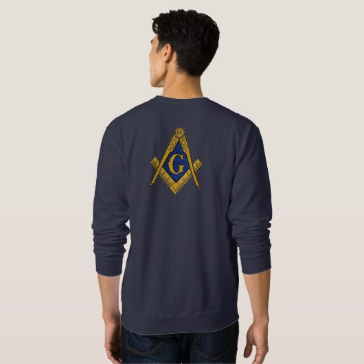 Freimaurerei Masonry Compass und Square Masonic Sweatshirt (Schwarz voll)