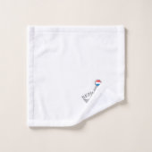 Freimaurerei Niederlande Zeichen Badhandtuch Set (Waschlappen)