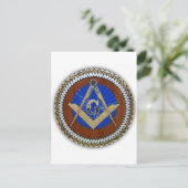 Freimaurerei NWO Verschwörung Platz & Kompass Postkarte (Stehend Vorderseite)