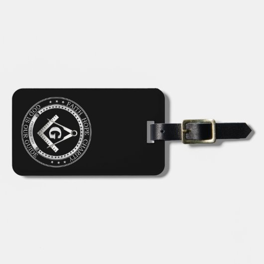 Freimaurerei Siegel Gepäckanhänger (Vorderseite horizontal)