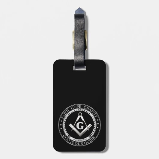Freimaurerei Siegel Gepäckanhänger (Rückseite vertikal)