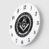 Freimaurerei Siegel Große Wanduhr (Winkel)