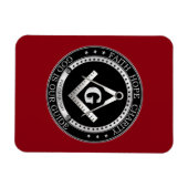 Freimaurerei Siegel Magnet (Horizontal)