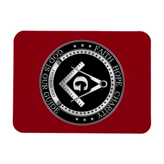 Freimaurerei Siegel Magnet (Horizontal)