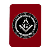 Freimaurerei Siegel Magnet (Vertikal)