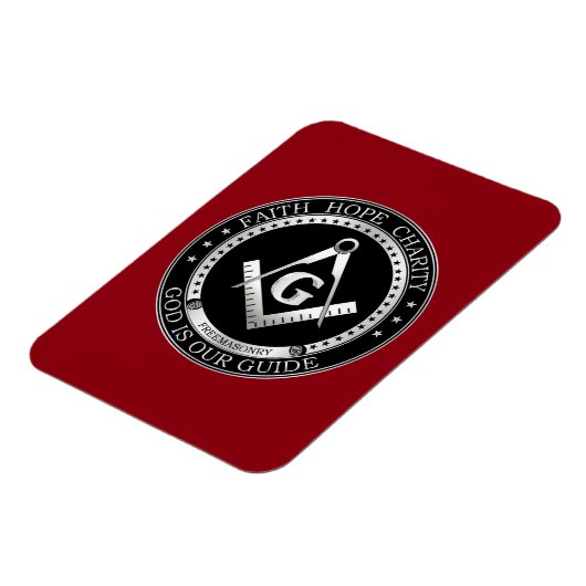 Freimaurerei Siegel Magnet (Linke Seite)