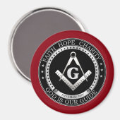 Freimaurerei Siegel Magnet (Vorderseite/Rückseite)