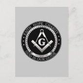 Freimaurerei Siegel Postkarte (Vorderseite)