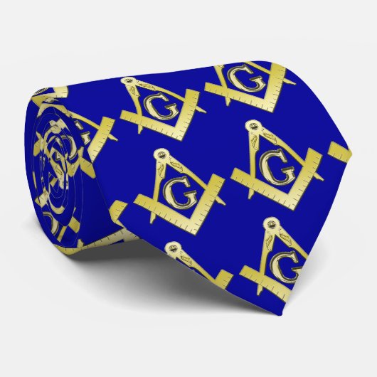Freimaurerei-Symbol-Krawatte Krawatte (Gerollt)