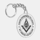 Freimaurereiemblem Schlüsselanhänger (Vorderseite links)