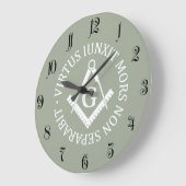 Freimaurereizeichen Große Wanduhr (Winkel)